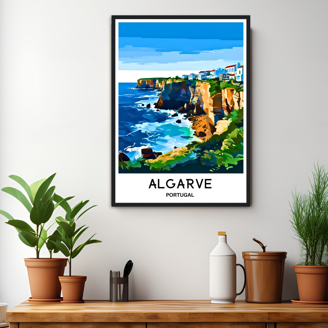 Algarve Travel Poster Algarve Travel Print Algarve Art Print Algarve Travel Gift Algarve Wall Decor Algarve Sagres Print Sagres Poster - Image 3