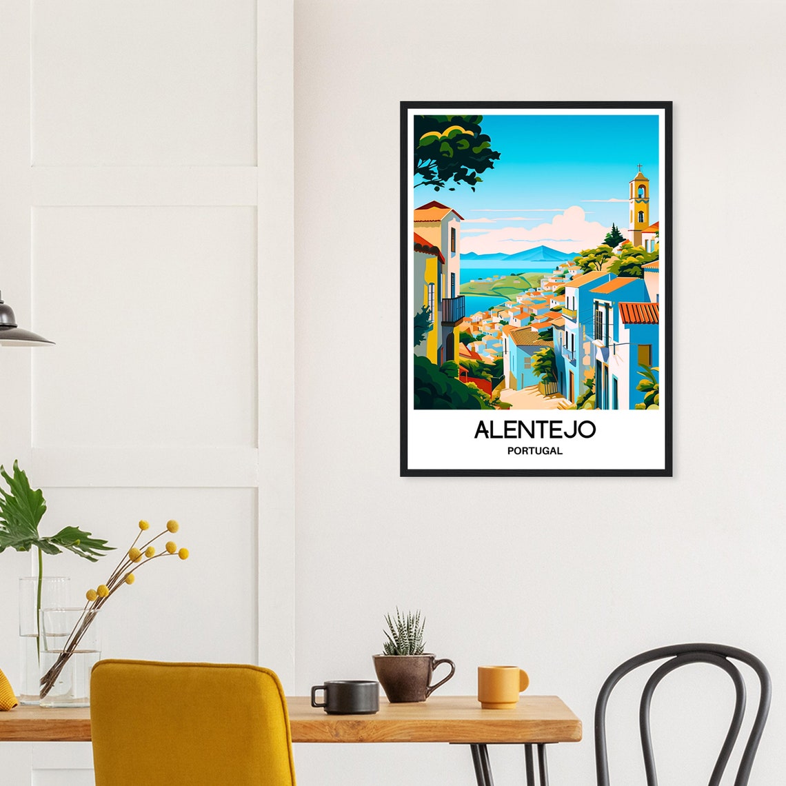 Alentejo Travel Print Alentejo Poster Portuguese Art Print Portugal Lover Gift Wall Hanging Art Home Office Decor Alentejo Illustration - Image 3