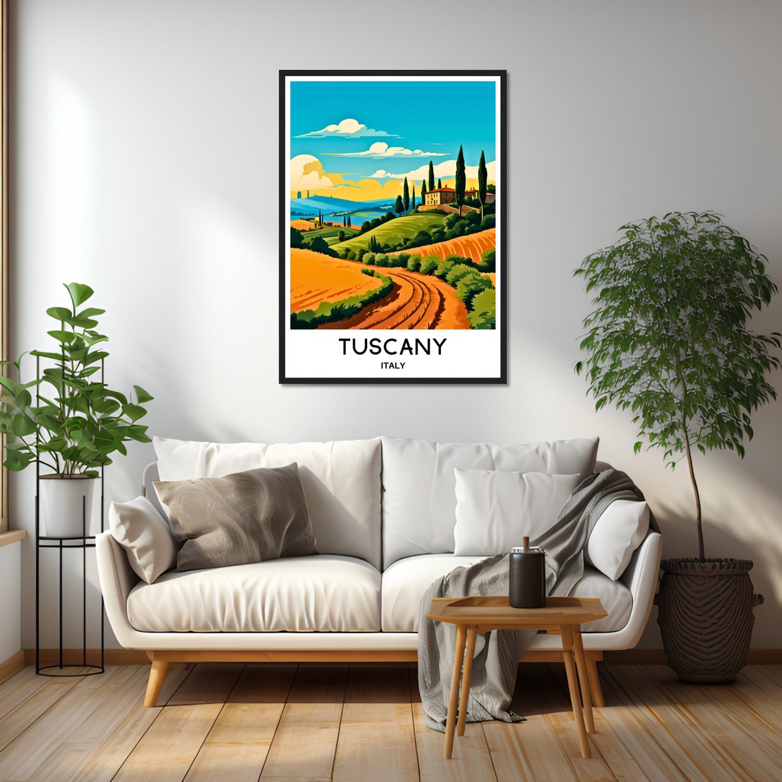 Tuscany Travel Poster Tuscany Travel Print Tuscany Italy Print Tuscany Poster Tuscany Travel Gift Tuscany Lover Gift Tuscany Travel Art - Image 3