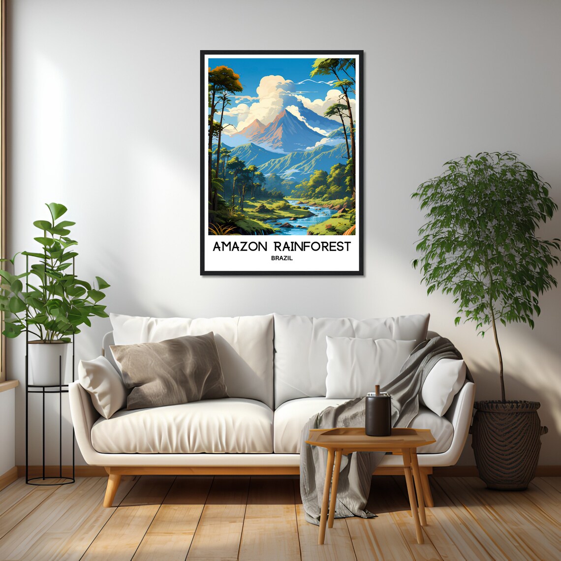 Amazon Rainforest Travel Poster, Brazilian Art Print - Image 2