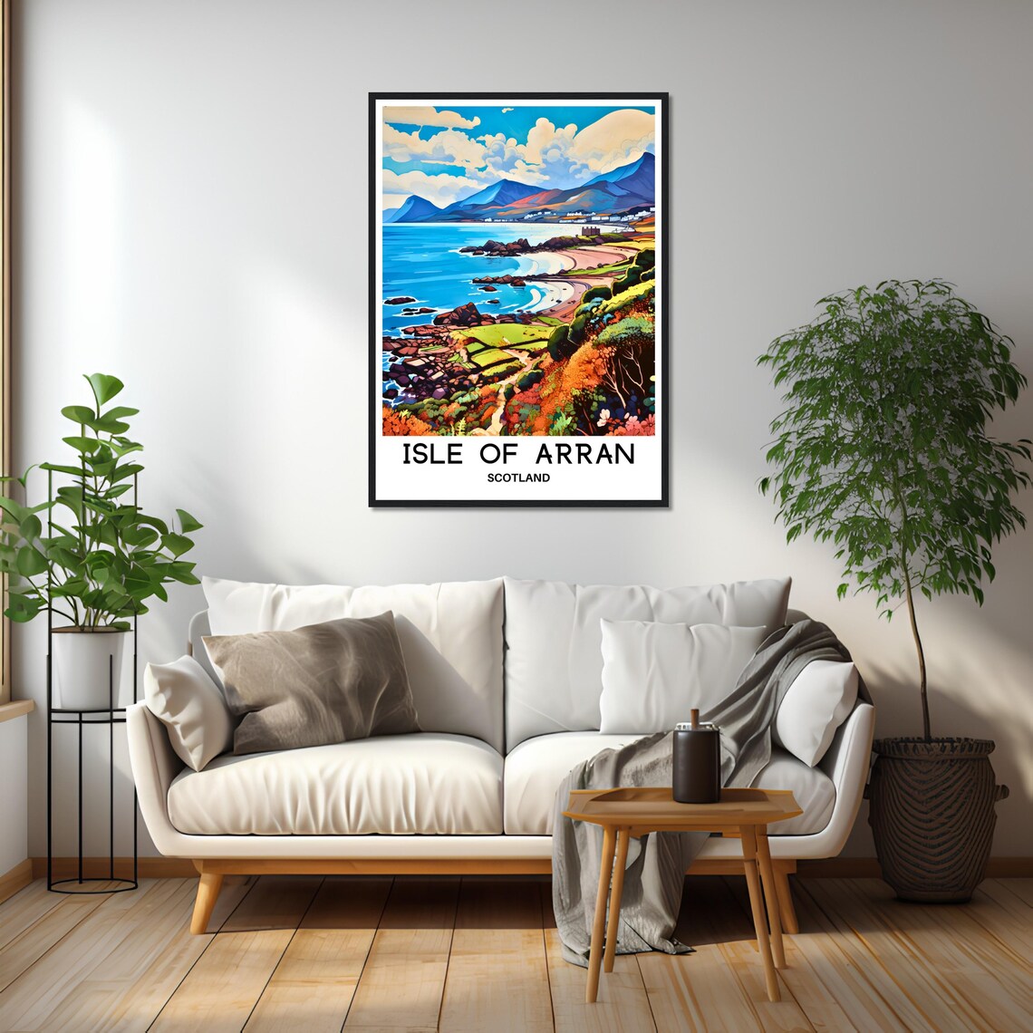 Isle Of Arran Travel Print Isle Of Arran Poster Scottish Art Print Scotland Lover Gift Wall Hanging Home Decor Isle Of Arran Illustration - Image 2