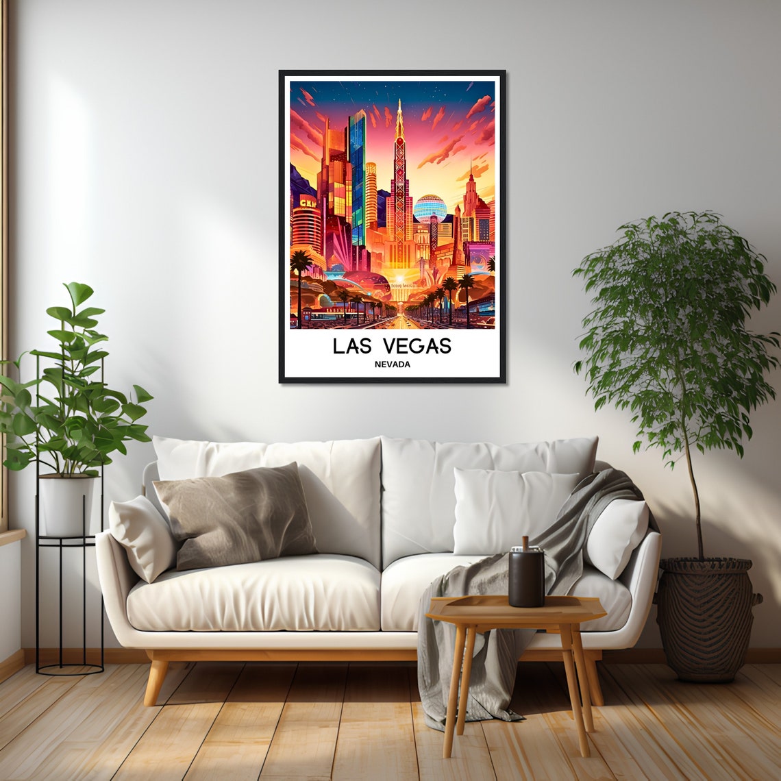 Las Vegas Travel Poster Las Vegas Travel Print Las Vegas Art Print Las Vegas Travel Gift Las Vegas Wall Print Las Vegas Lover Gift Artwork - Image 2