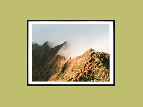 Misty Mountain Sunrise Landscape Photography Print Scenic Nature Wall Art