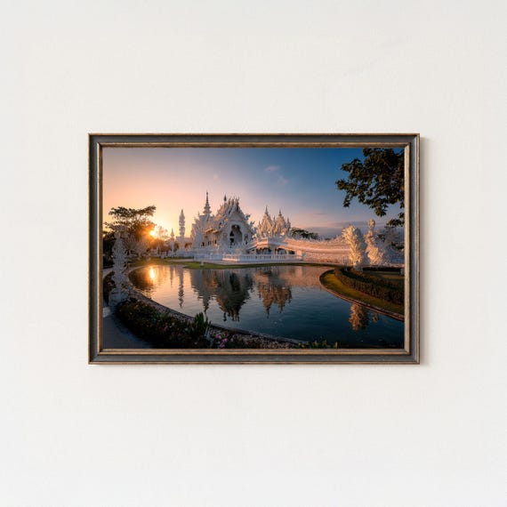 Chiang Rai White Temple Sunrise Fine Art Print