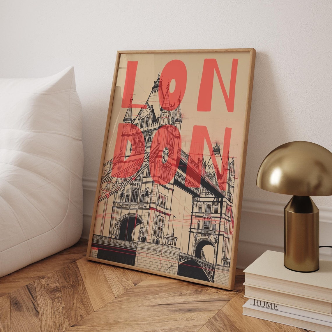London Tower Contemporary Travel Poster