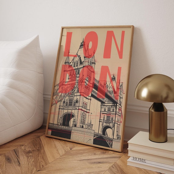 London Tower Contemporary Travel Poster