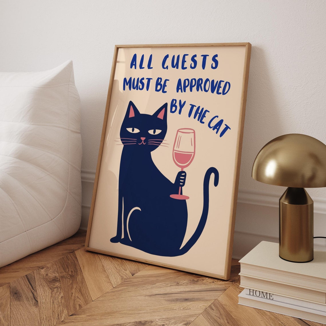 Cat Lover Gift Funny Quote, Poster Print