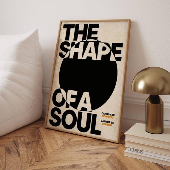 Inspirational Modern Print Abstract Circle And Quote Typography Wall Art
