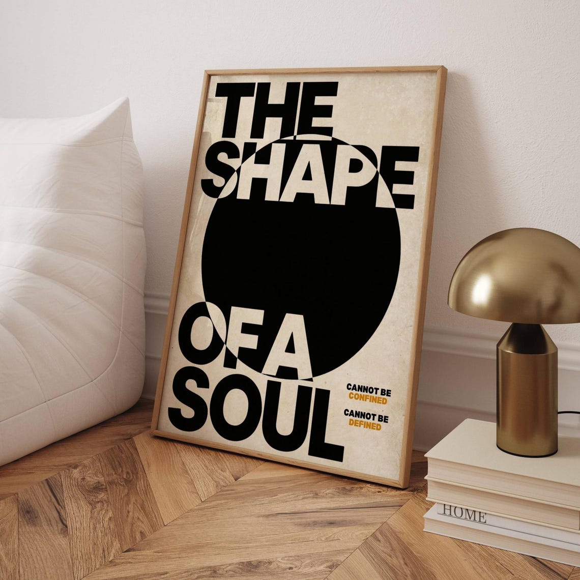 Inspirational Modern Print Abstract Circle And Quote Typography Wall Art