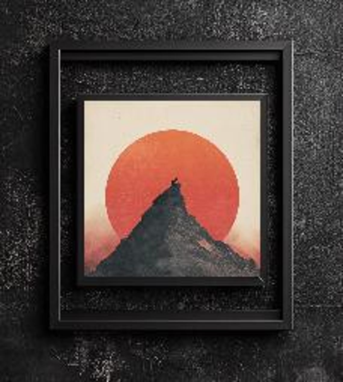 Cat Standing On Top Of Mountain Wall Art