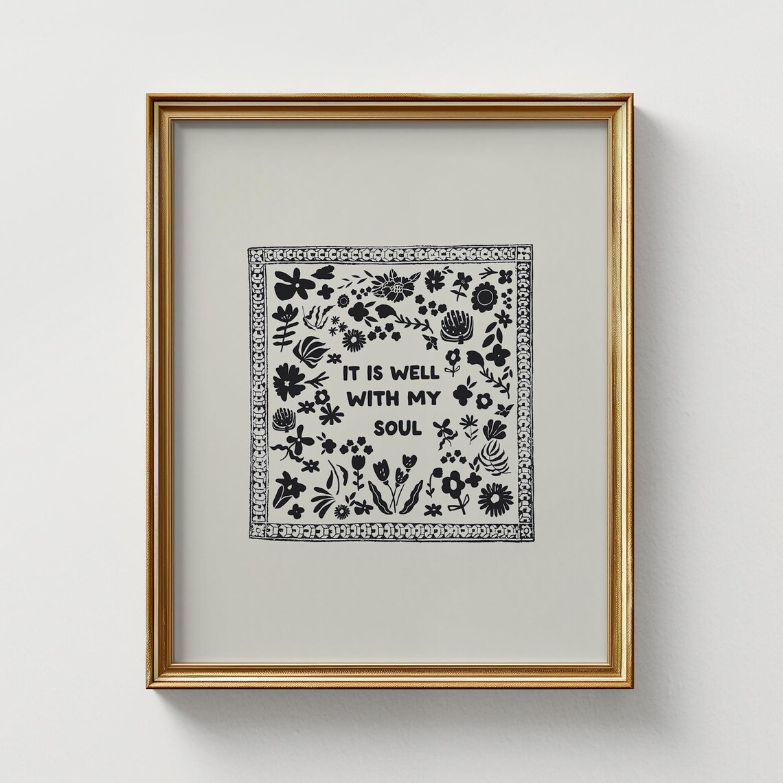 It Is Well With My Soul Vertical Poster, Vintage Style