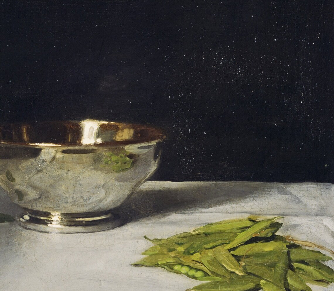 Peas Bowl Vintage Kitchen Still Life Art Print - Image 3
