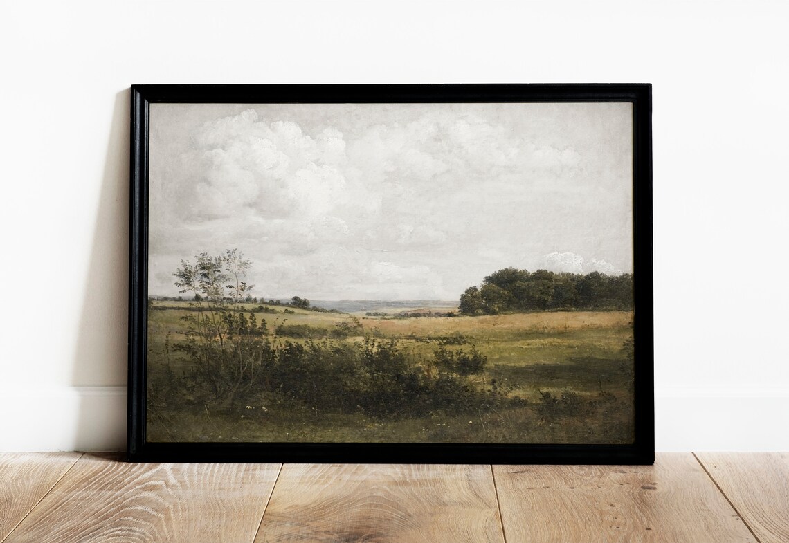 Rural Denmark Vintage Landscape Art Print - Image 3