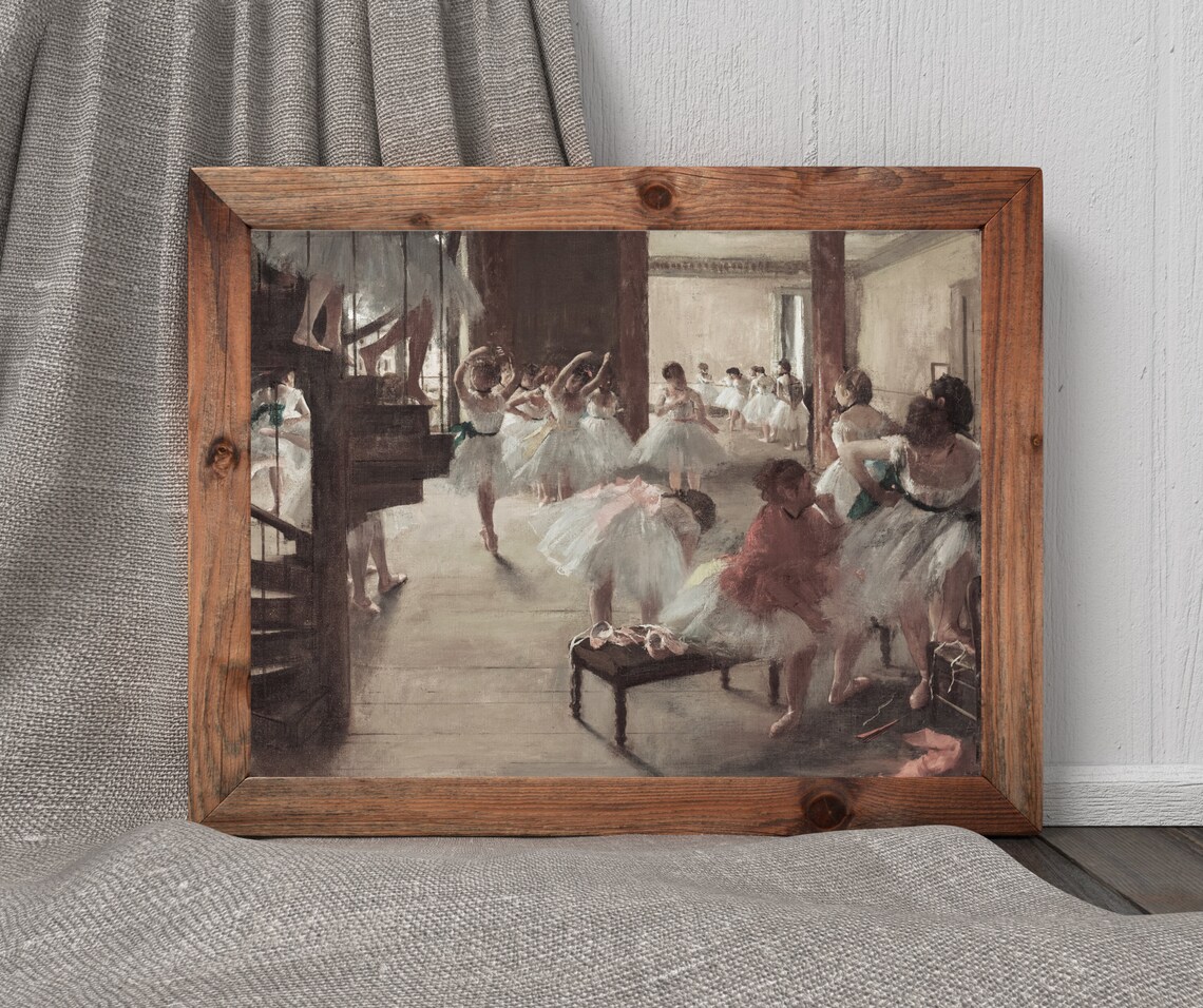 Degas Dance Class Vintage Ballet Art Print - Image 3