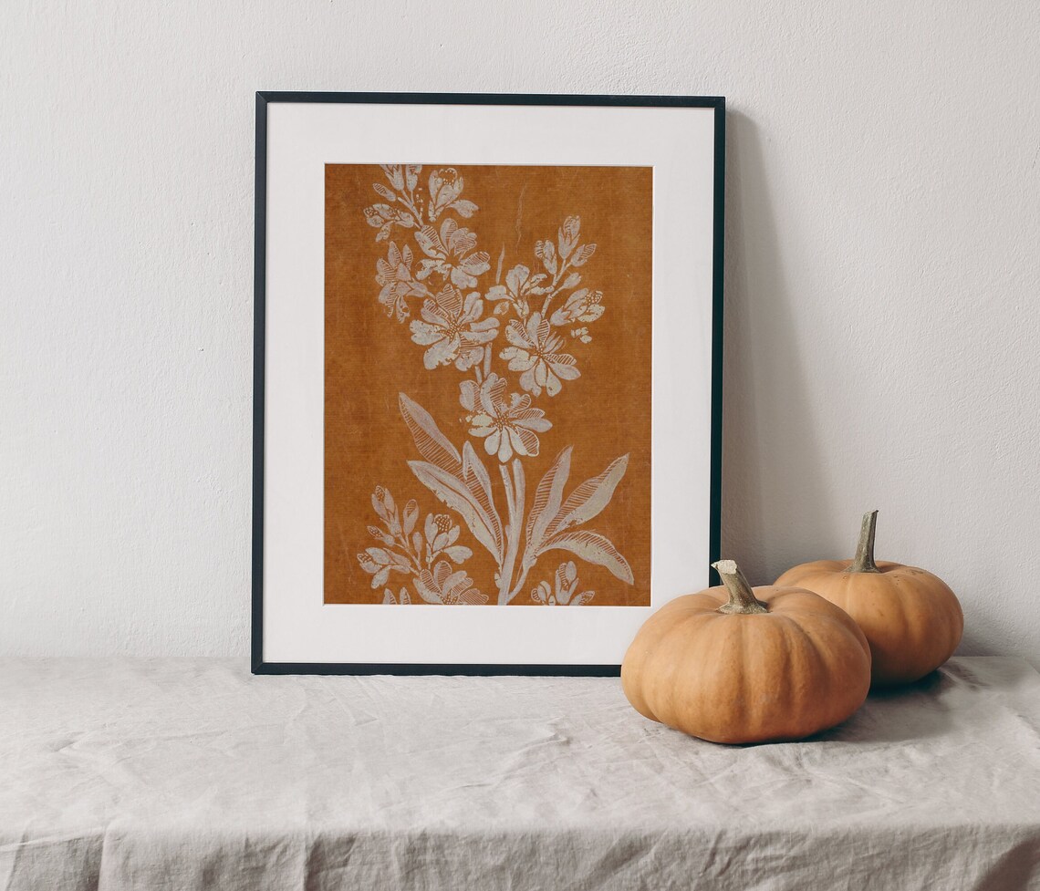 Gouache Floral Vintage Botanical Art Print - Image 4