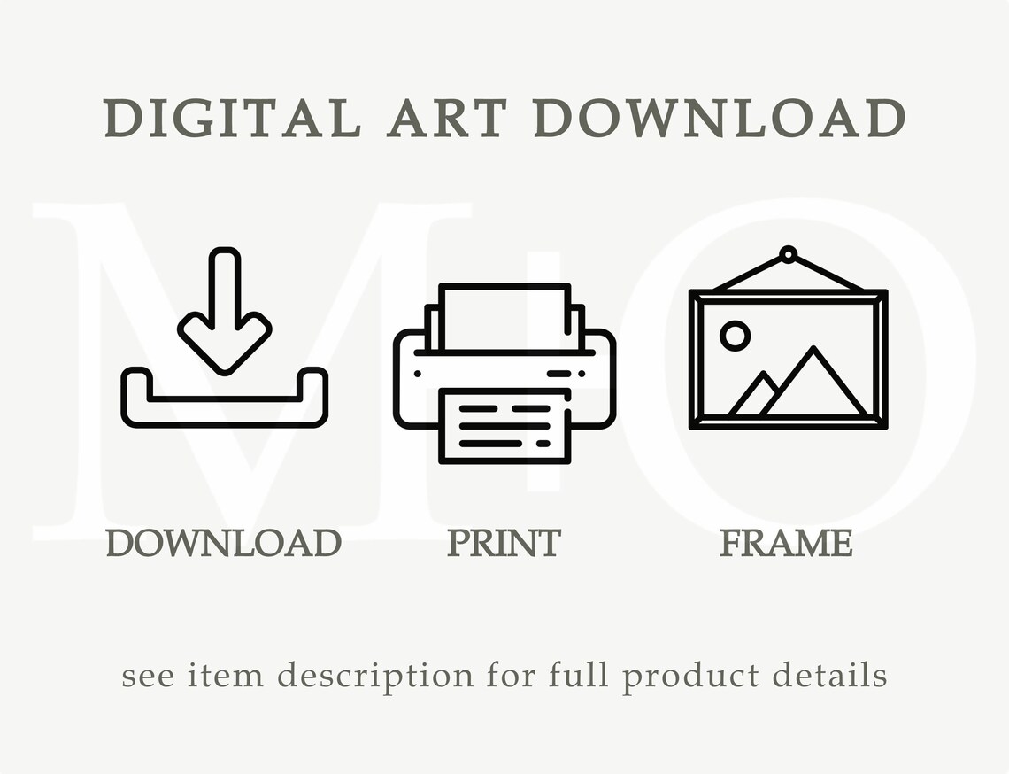 The Hill Vintage Landscape Art Print, Minimal Decor - Image 2