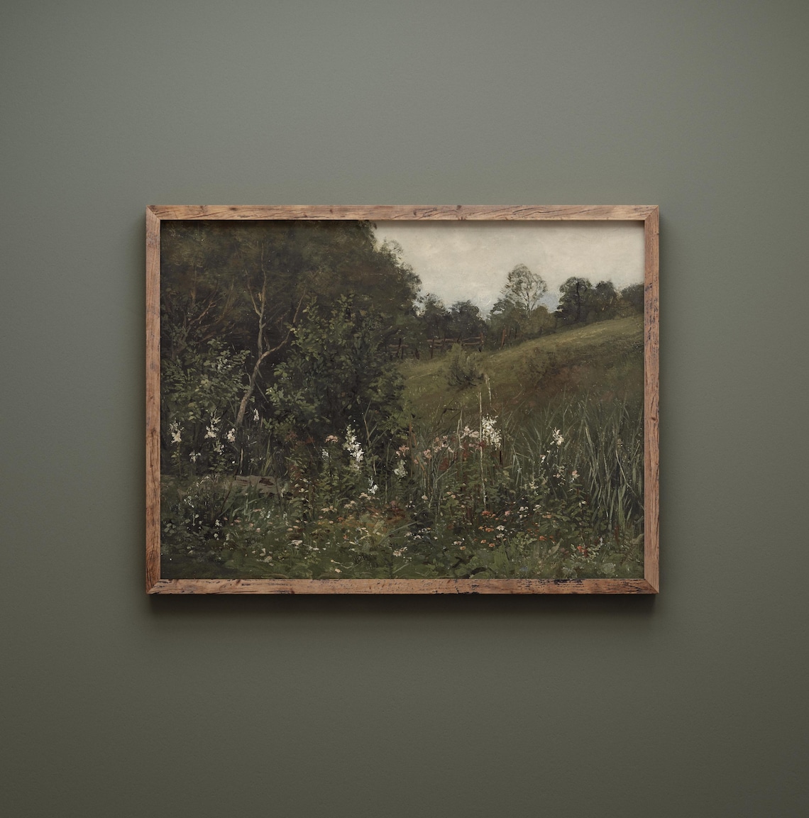 Summer Fields Vintage Flower Field Art Print - Image 3