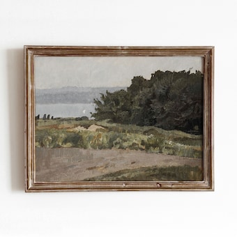 Bavarian Landscape, Vintage German Countryside Art Print