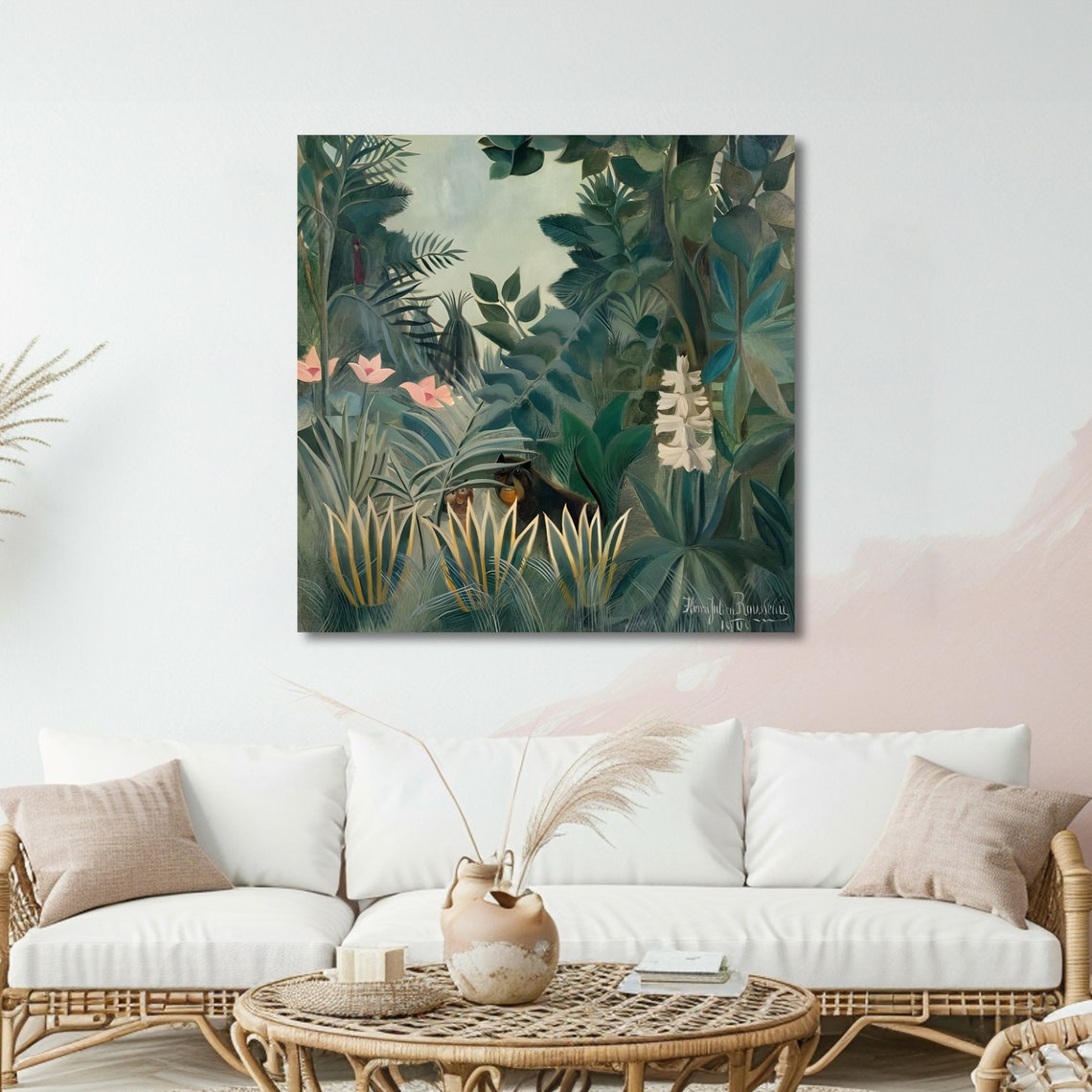 The Equatorial Jungle Rousseau Art Print Primitivism Masterpiece Ready To Hang Decoration - Image 2