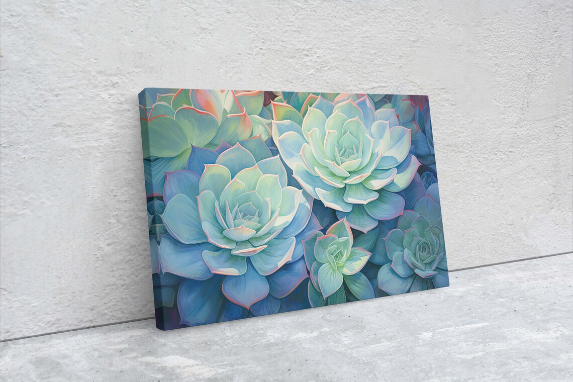 Succulent Painting, Agave Cactus Art Print - Image 2