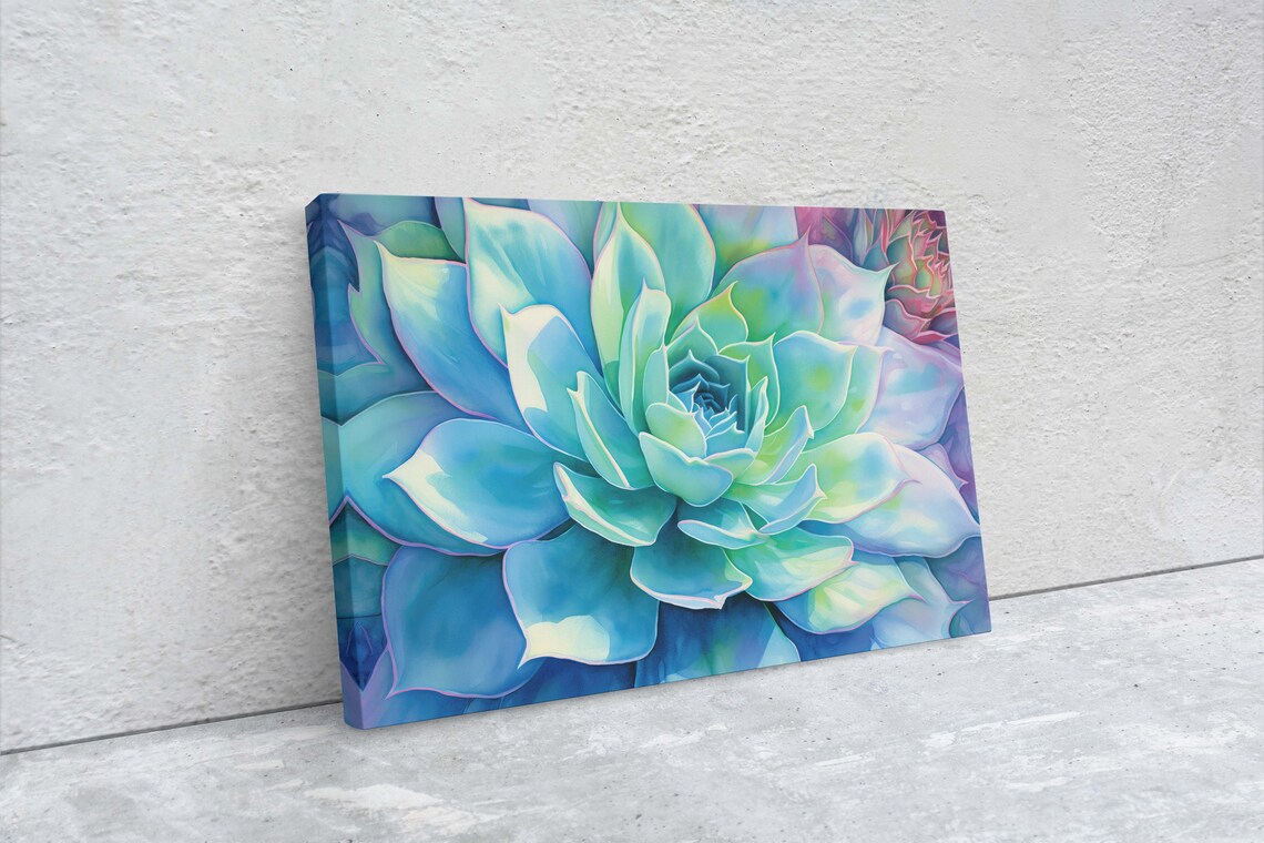 Succulent Cactus Botanical Painting, Nature Print - Image 2