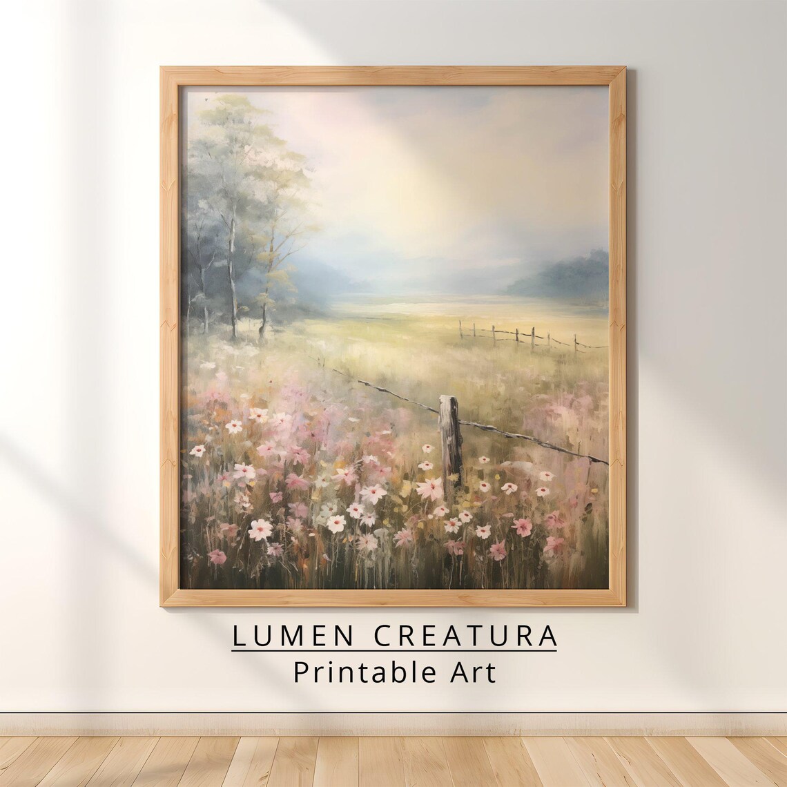 Meadow Art Decor, Vintage French Countryside