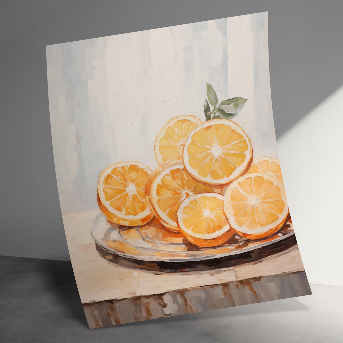 Orange Slices Farmhouse Vintage Art Print - Image 2