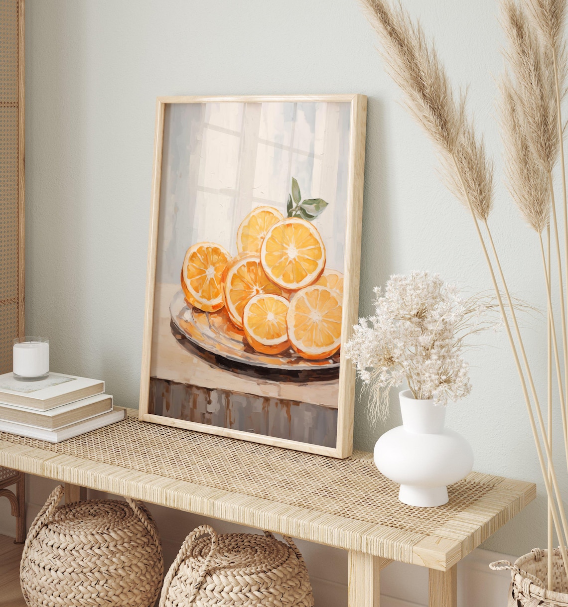 Orange Slices Farmhouse Vintage Art Print - Image 3