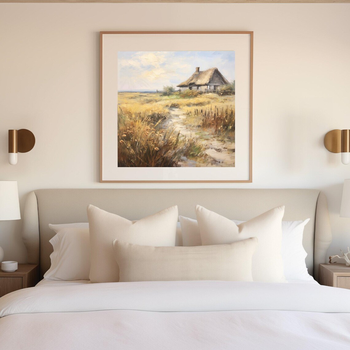 Rustic Farmhouse Vintage Art Print, French Countryside - Image 3
