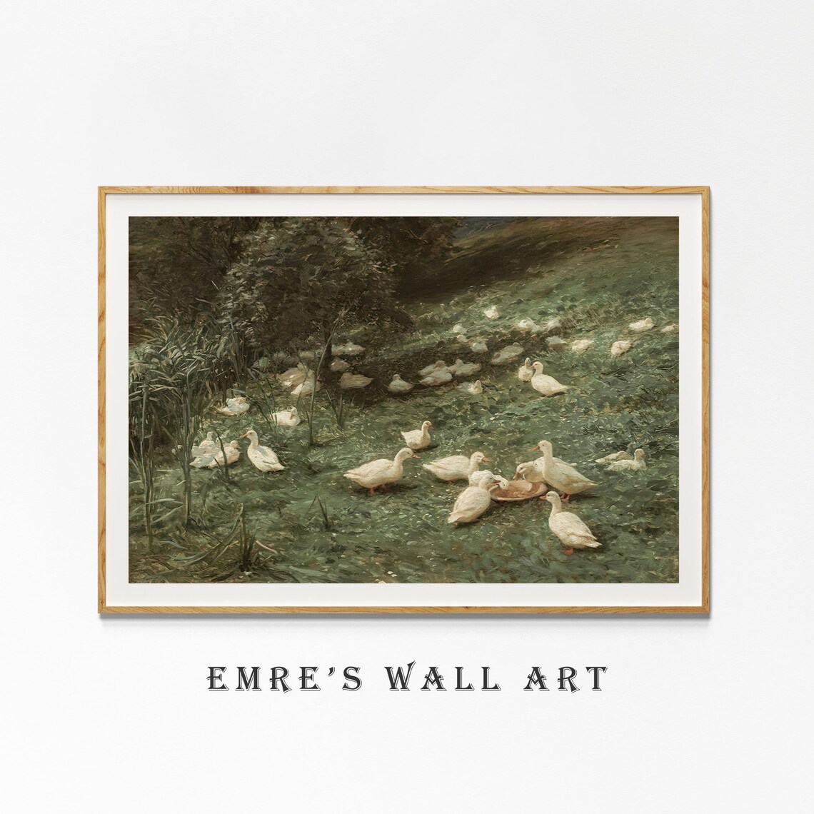 Duck Painting Vintage Spring Farmhouse Art Print - Image 4