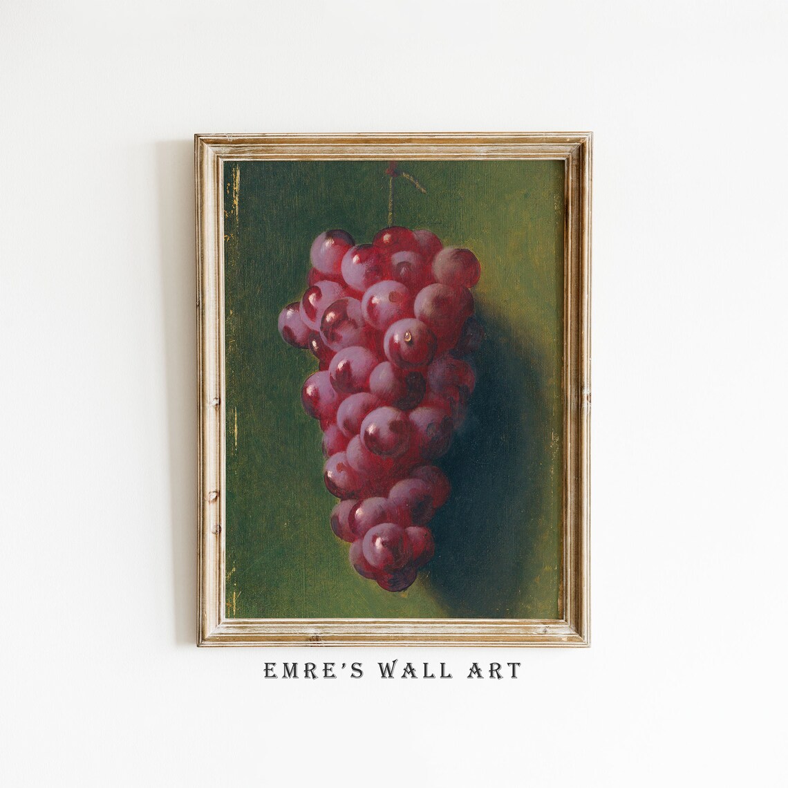 Grape Oil Painting Vintage Kitchen Still Life Art Print - Image 2