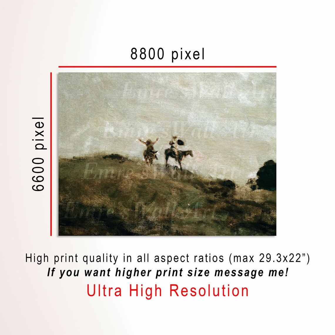 Don Quixote Vintage Figure Art Print, Kids Room Decor - Image 3