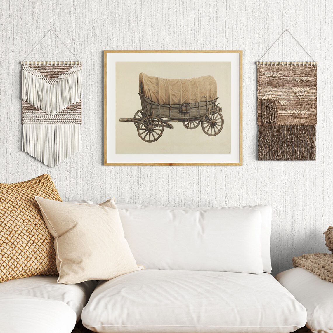 Conestoga Wagon Vintage Country Wall Art Print - Image 2