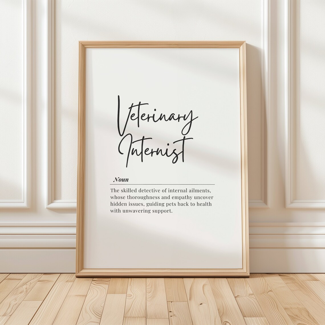 Veterinary Internist Art Definition, Office Decor