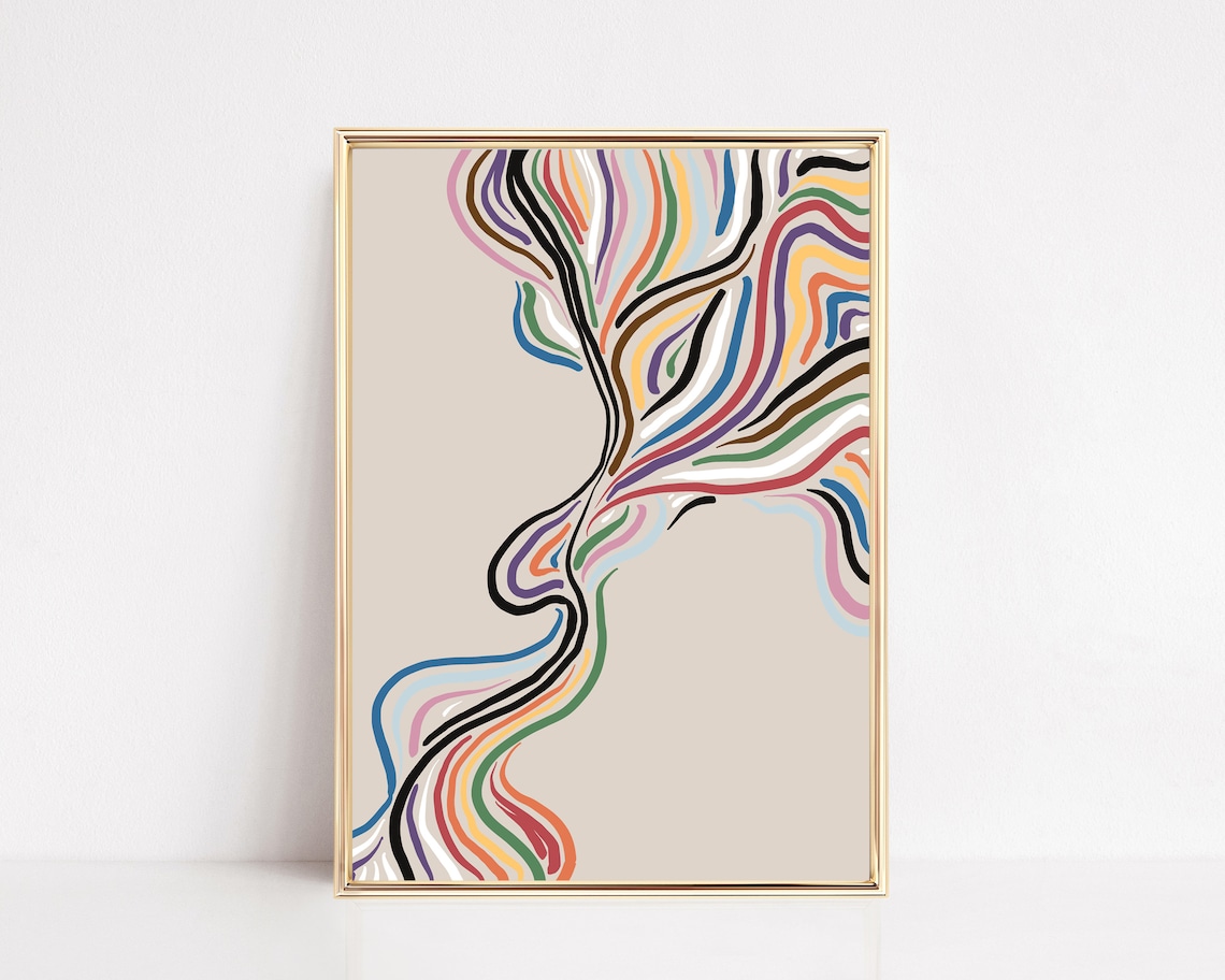 Subtle Pride Office Decor, LGBTQ Wall Art