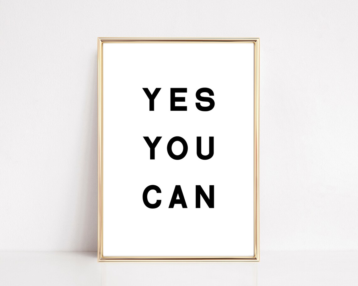 Motivational Poster, Home Gym Typography Wall Art