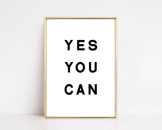 Motivational Poster, Home Gym Typography Wall Art