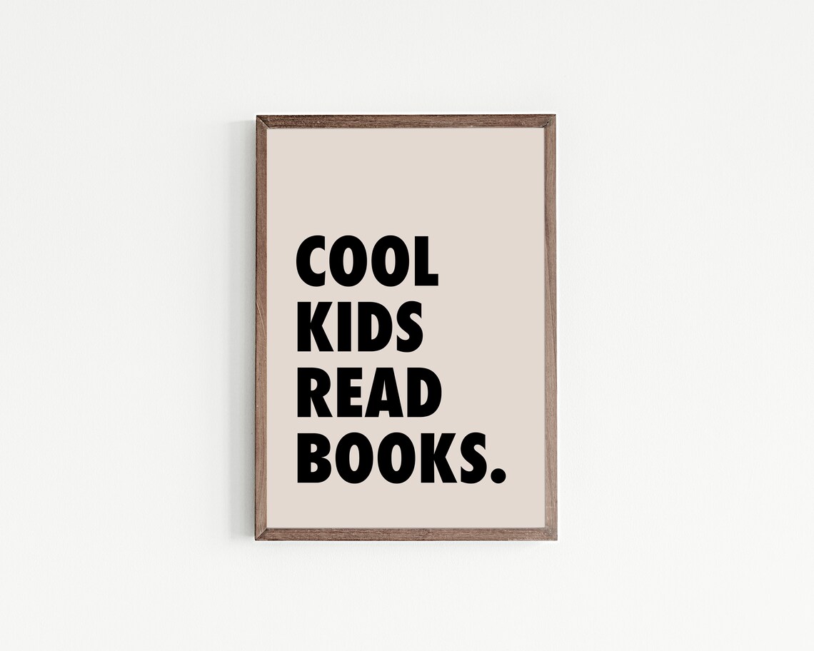 Cool Kids Read Books Kids Reading Nook Poster - Image 2