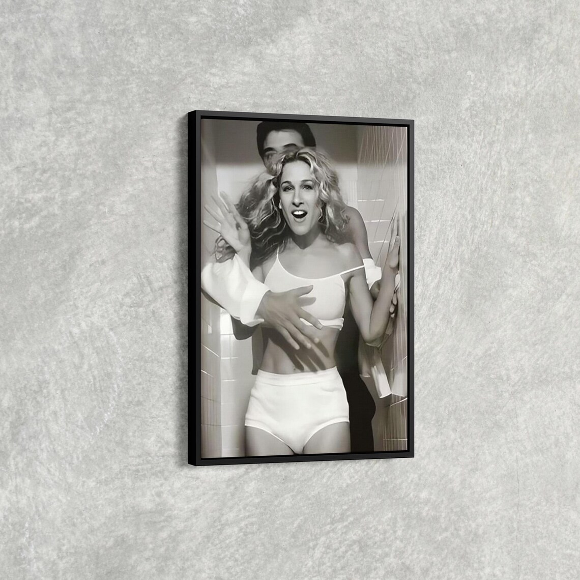 Sex and the City Carrie Bradshaw Black White Iconic Photo Poster