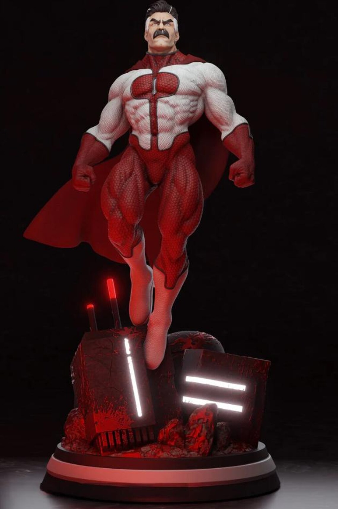 Omni-Man Invincible 3D Printed Fan Art Figure Collectible Statue Wall Art