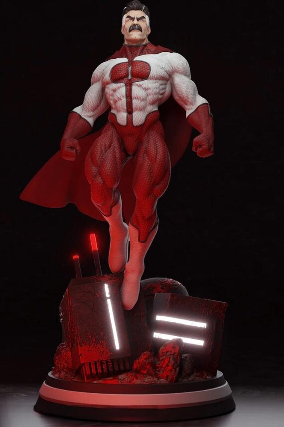 Omni-Man Invincible 3D Printed Fan Art Figure Collectible Statue Wall Art