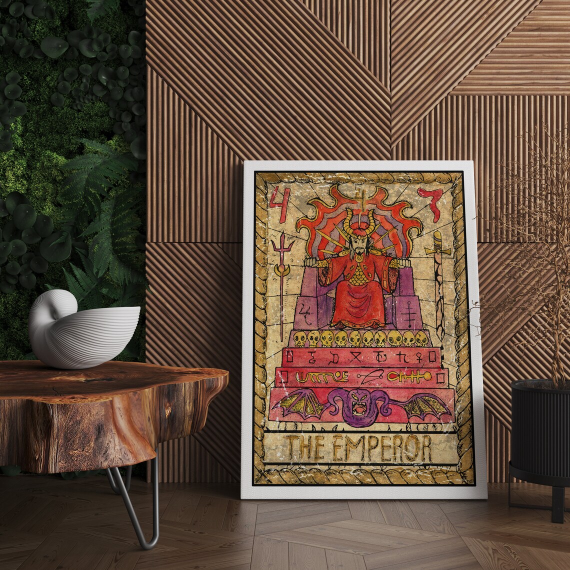 The Emperor Tarot Card Print Wall Art Print Tarot Print Tarot Card Print Tarot Card The Emperor Tarot Card Art Print Tarot Art - Image 3