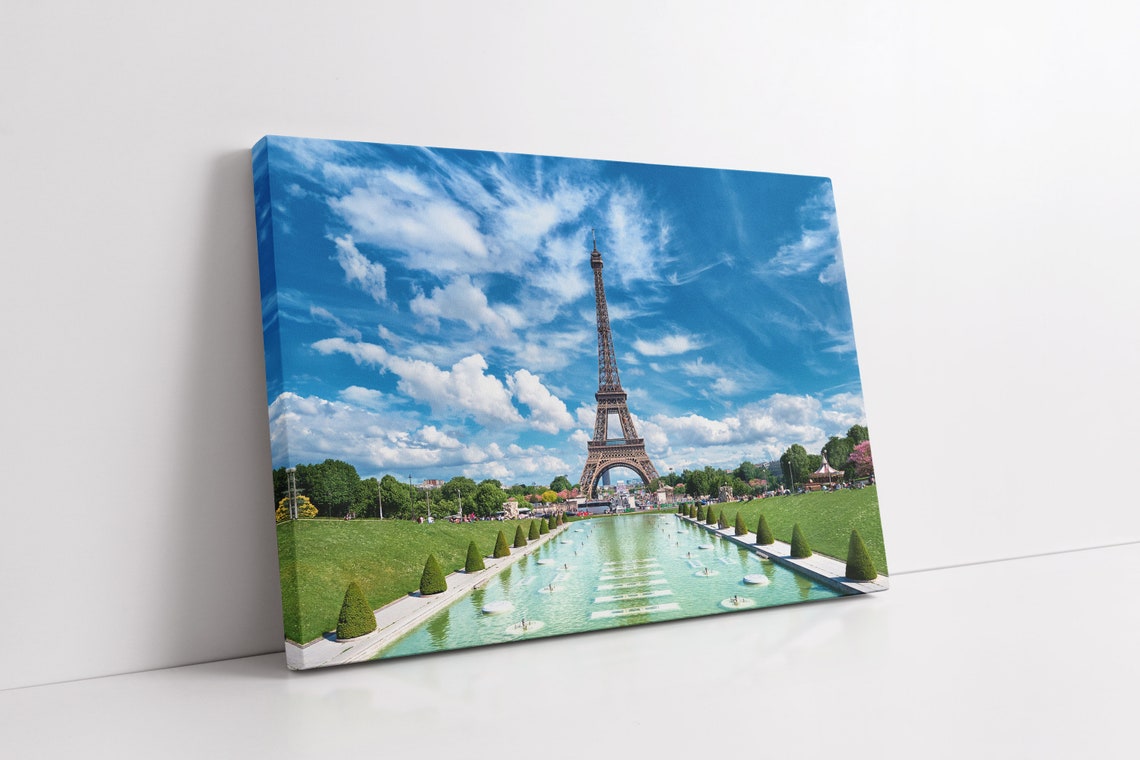 Eiffel Tower Over Trocadero Fountains In Paris Daytime Poster - Image 3