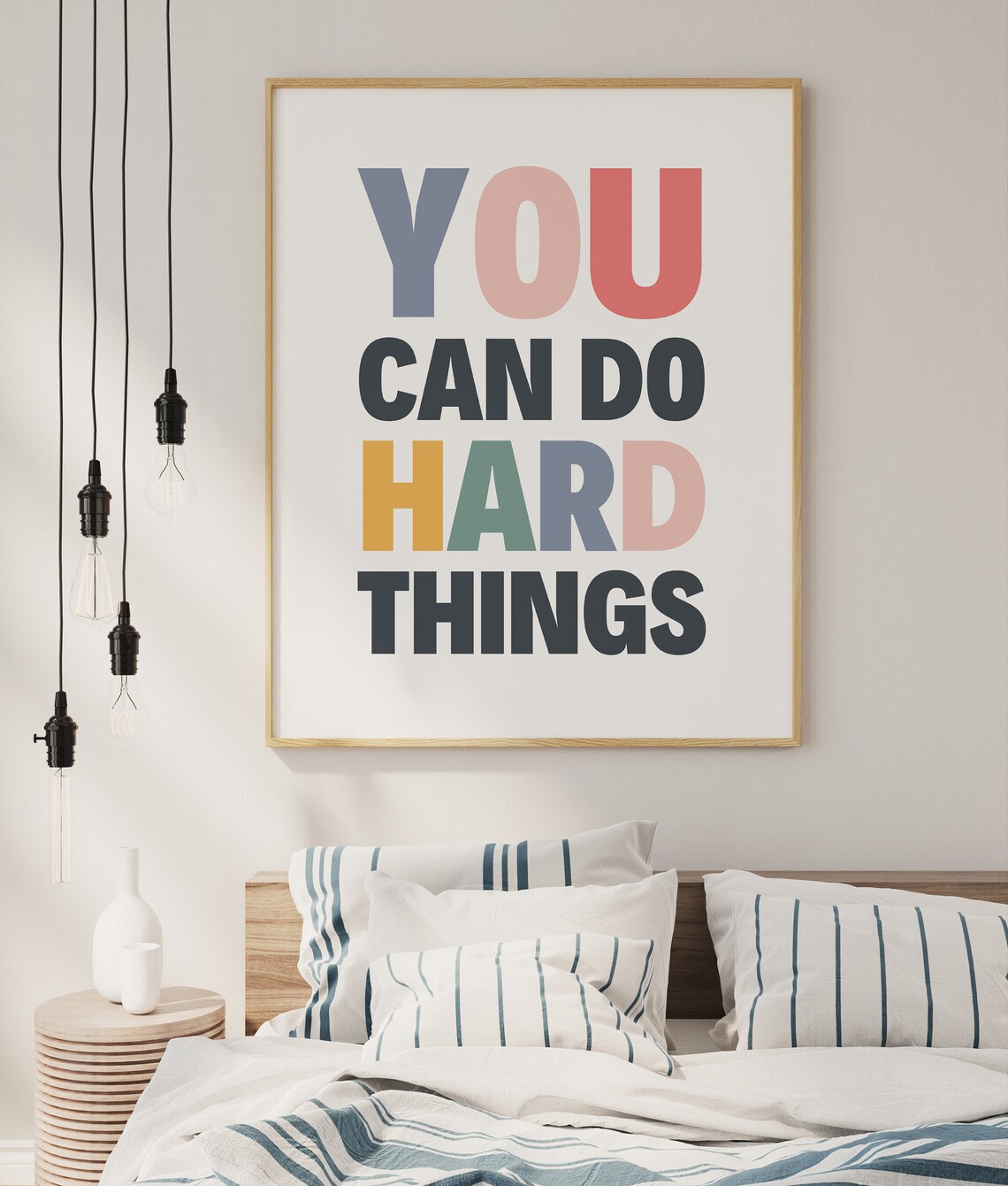 You Can Do Hard Things Art Print, Affirmation Quote - Image 2