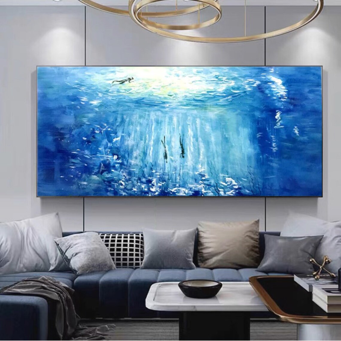 Deep Sea Exploration Oil Painting Art Print - Image 6