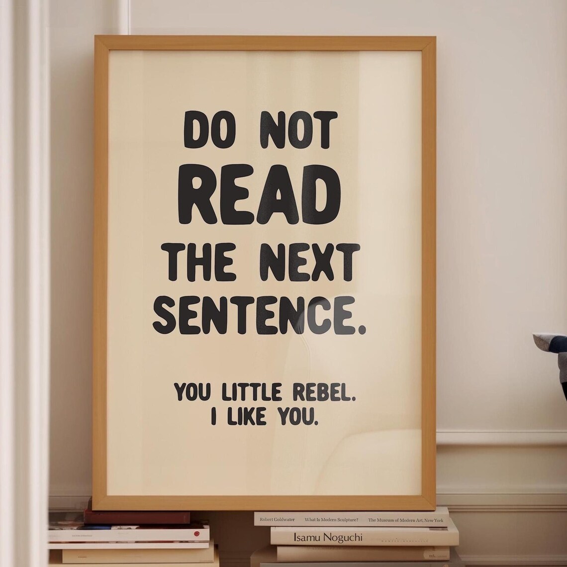 Do No Read The Next Sentence Funny Quote Poster
