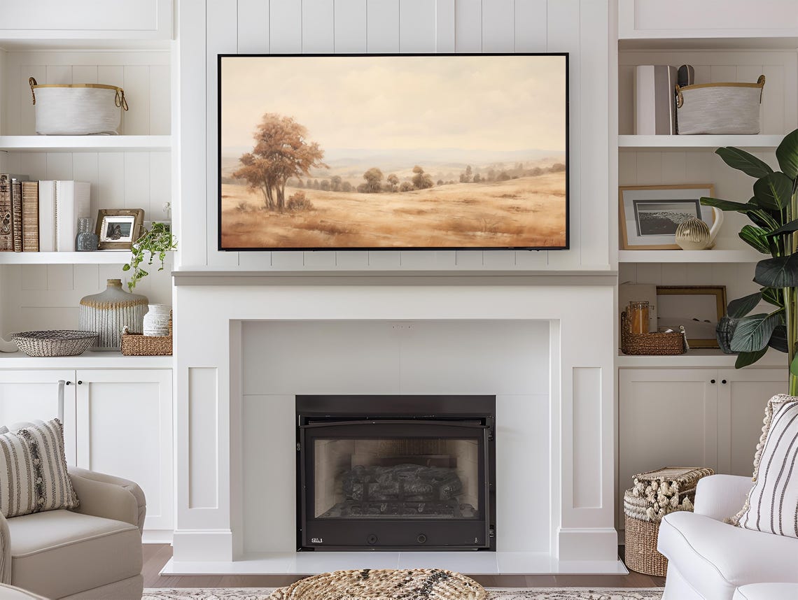 Frame Tv Art Fall Landscape Dark Moody Fall Tv Art Rustic Fall Vintage Autumn Field Autumn Fall Thanksgiving 169 Ratio Tv40 - Image 4