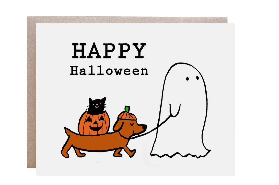 Halloween Card Trick Or Treat Ghost