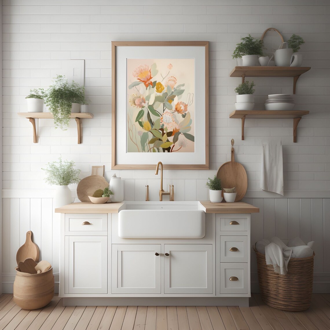 Abstract Native Flower Art Print, Boho Botanical - Image 2