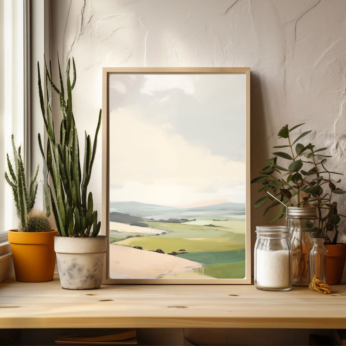 Abstract Landscape, Modern Landscape Art Poster - Image 3
